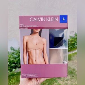 Calvin Klein Bra set of two, size Large